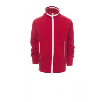 BLUZA ROZPINANA DZIECIĘCA JUNIOR+ - CZERWONY/BIAŁY