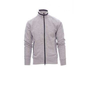 BLUZA ROZPINANA MĘSKA SYDNEY MELANGE - SZARY MELANŻ/GRANATOWY
