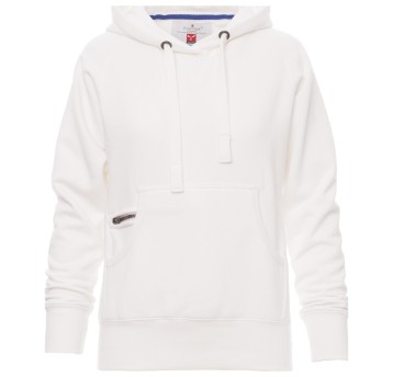 BLUZA Z KAPTUREM ATLANTA+LADY - BIAŁY