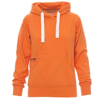 BLUZA Z KAPTUREM ATLANTA+LADY - POMARAŃCZOWY