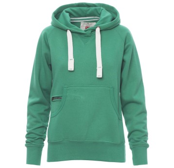 BLUZA Z KAPTUREM ATLANTA+LADY - SZMARAGDOWY ZIELONY