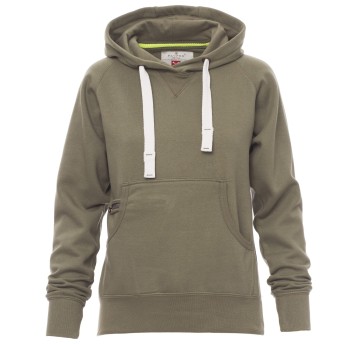 BLUZA Z KAPTUREM ATLANTA+LADY - ZIELONY WOJSKOWY