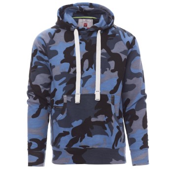 BLUZA Z KAPTUREM ATLANTA+ - NIEBIESKI MORO