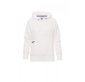 BLUZA Z KAPTUREM DAMSKA ATLANTA+LADY - BIAŁY