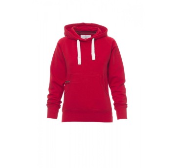 BLUZA Z KAPTUREM DAMSKA ATLANTA+LADY - CZERWONY