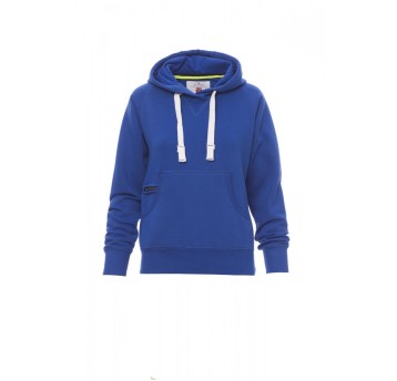 BLUZA Z KAPTUREM DAMSKA ATLANTA+LADY - KRÓLEWSKI NIEBIESKI