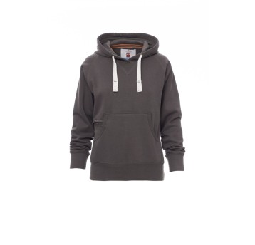 BLUZA Z KAPTUREM DAMSKA ATLANTA+LADY - ZADYMIONY