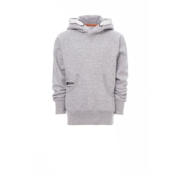 BLUZA Z KAPTUREM DZIECIĘCA COLORADO+ MELANGE - SZARY MELANŻ