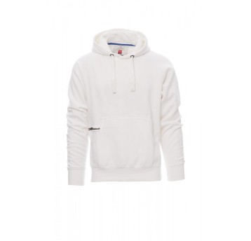BLUZA Z KAPTUREM MĘSKA ATLANTA+ - BIAŁY
