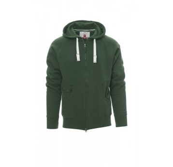 BLUZA Z KAPTUREM ROZPINANA MĘSKA DALLAS+ - ZIELONY