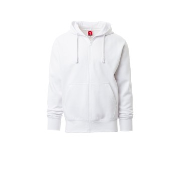 BLUZA Z KAPTUREM ROZPINANA MĘSKA PORTLAND - BIAŁY