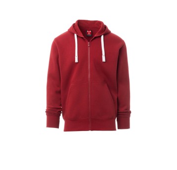 BLUZA Z KAPTUREM ROZPINANA MĘSKA PORTLAND - BORDOWY