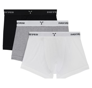 BOKSERKI HARRISON - NERO-GRIGIO MELANGE-BIANCO