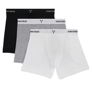 BOKSERKI MARLON - NERO-GRIGIO MELANGE-BIANCO