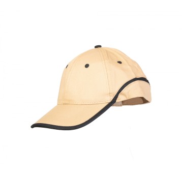 CZAPKA BASEBALL - BEŻOWY-CZARNY