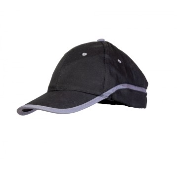 CZAPKA BASEBALL - CZARNY-STALOWY