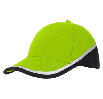 CZAPKA DOBBELT Z DASZKIEM YELLOW NEON