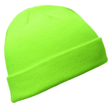 CZAPKA DZIANINOWA EVEREST - ZIELONY FLUO