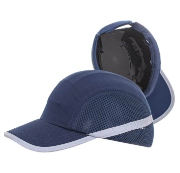 CZAPKA OCHRONNA BUMPCAP Z SIATKĄ GRANATOWA