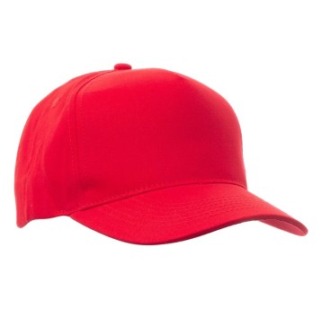 CZAPKA Z DASZKIEM 5P NEW YORK YOUTH - CZERWONY