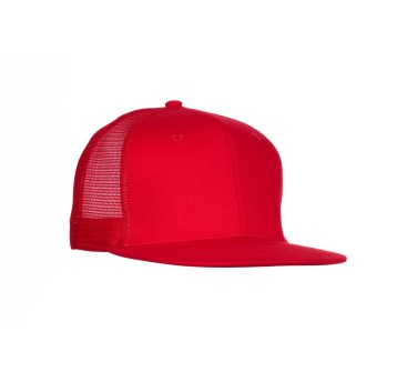 CZAPKA Z DASZKIEM 6P BROOKLYN - CZERWONY / CZERWONY