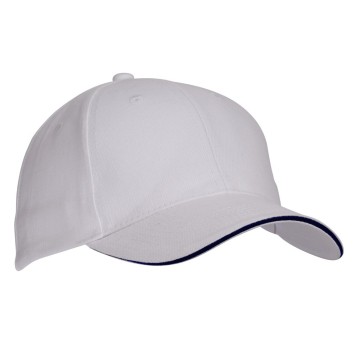 CZAPKA Z DASZKIEM 6P MINNESOTA - BIAŁY-GRANATOWY