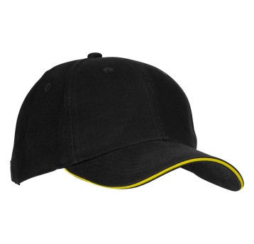 CZAPKA Z DASZKIEM 6P MINNESOTA - CZARNY-ŻÓŁTY