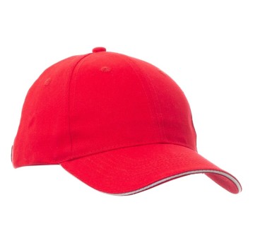 CZAPKA Z DASZKIEM 6P MINNESOTA YOUTH - CZERWONY-BIAŁY