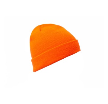 CZAPKA ZIMOWA AKRYL EVEREST - POMARAŃCZOWY FLUO