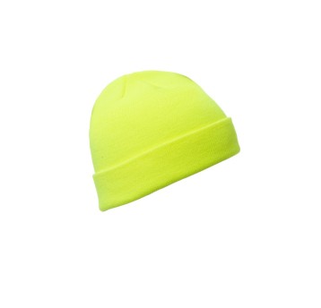 CZAPKA ZIMOWA AKRYL EVEREST - ŻÓŁTY FLUO
