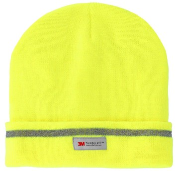 CZAPKA ZIMOWA AKRYLOWA DZIANA YELLOW ODBLASKOWA