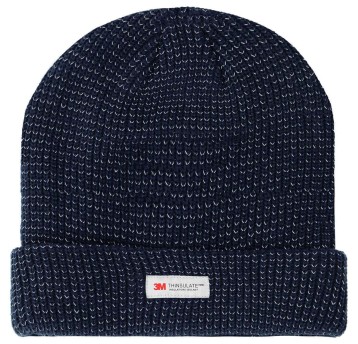 CZAPKA ZIMOWA DZIANA GRANATOWA ODBLASKOWA