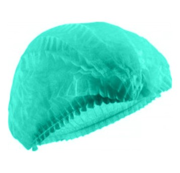 CZEPEK JEDNORAZOWY PP-U-05 CLIP HEAD COVER - SZMARAGDOWY ZIELONY - 1000SZT