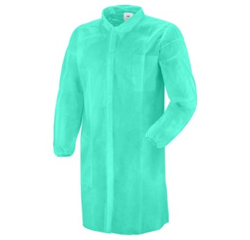 FARTUCH JEDNORAZOWY PP-U-02 LAB COAT - SZMARAGDOWY ZIELONY - 50SZT