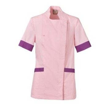 FARTUCH KOSMETYCZNY AMBER LADY - CIENISTY RÓŻOWY-FIOLETOWE LATO