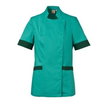 FARTUCH KOSMETYCZNY AMBER LADY - SZMARAGDOWY ZIELONY-ZIELONY