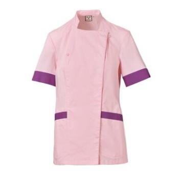 FARTUCH KOSMETYCZNY AMBER MESH LADY - CIENISTY RÓŻOWY-FIOLETOWE LATO