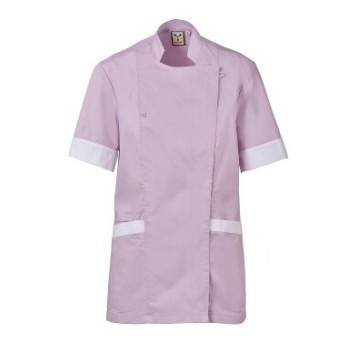 FARTUCH KOSMETYCZNY AMBER MESH LADY - LILIOWY-BIAŁY