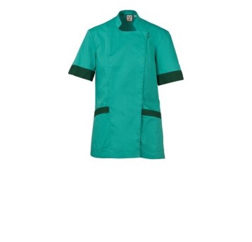 FARTUCH KOSMETYCZNY AMBER MESH LADY - SZMARAGDOWY ZIELONY-ZIELONY