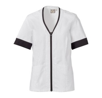 FARTUCH KOSMETYCZNY GIADA LADY - BIAŁY-CZARNY