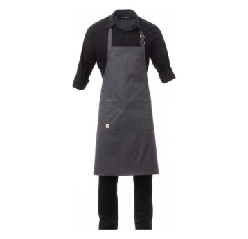 FARTUCH KUCHARSKI HORECA FOODERVICE BISTROT - ŻELAZNY SZARY