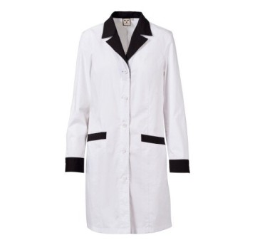 FARTUCH SERWISOWY WOOD LADY - BIAŁY-CZARNY