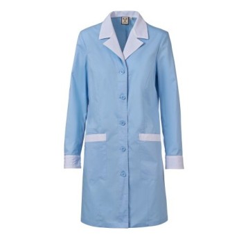 FARTUCH SERWISOWY WOOD LADY - LAZUROWY-BIAŁY