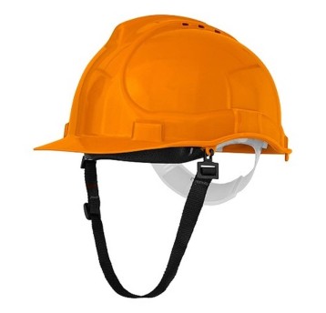 HEŁM PRZEMYSŁOWY BRATEK-3 Z PASKIEM POMARAŃCZOWY