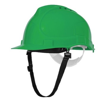 HEŁM PRZEMYSŁOWY BRATEK-3 Z PASKIEM ZIELONY