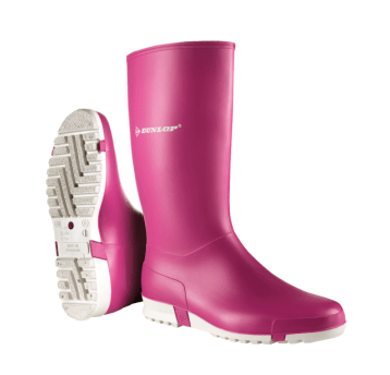 KALOSZE DUNLOP SPORT - RÓŻOWY-BIAŁY