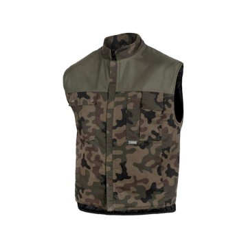 KAMIZELKA OCIEPLANA LEŚNIK WINTER ZIELONY CAMO