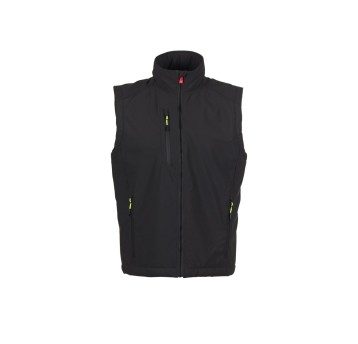 KAMIZELKA OCIEPLANA SOFTSHELL MĘSKA CREEK PAD VEST ULTRALITE - ANTRACYTOWY/CZARNY