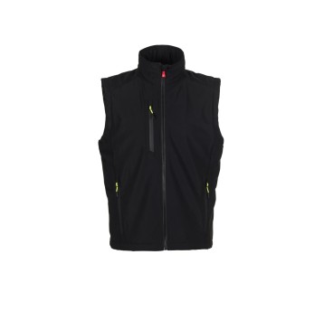 KAMIZELKA OCIEPLANA SOFTSHELL MĘSKA CREEK PAD VEST ULTRALITE - CZARNY/CZARNY