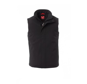 KAMIZELKA OCIEPLANA SOFTSHELL MĘSKA NORDET VEST - CZARNY